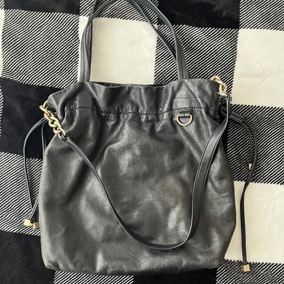 Michael Kors Black Shoulder Leather Bag - Picture 1 of 7